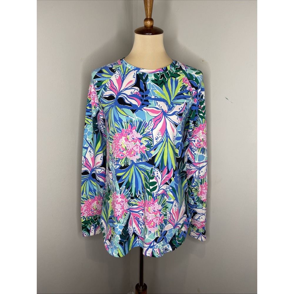 Lilly Pulitzer Floral Blythe Luxletic Pullover Small S